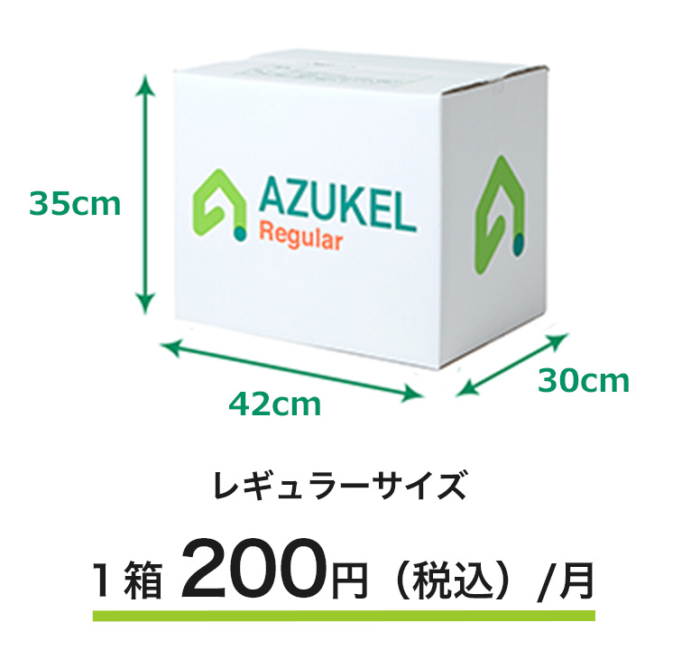 レギュラーサイズ1箱165円（税込）/月